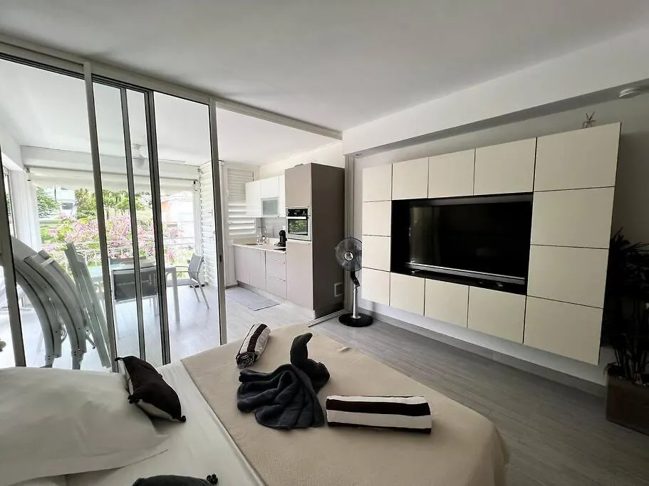 شقة Studio Vue Mer Anse Des Rochers Piscine Et Plage سانت فرانسوا غوادلوب